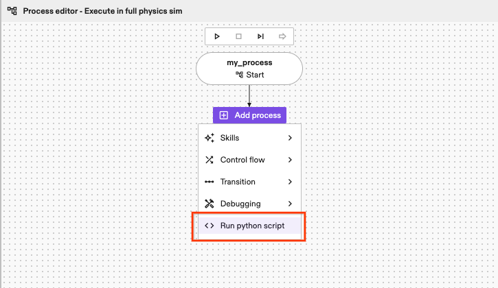 Add Python script node
