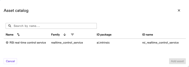 Add RSI realtime control service