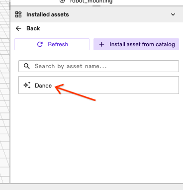 List of Processes in the Solution in Installed Assets panel