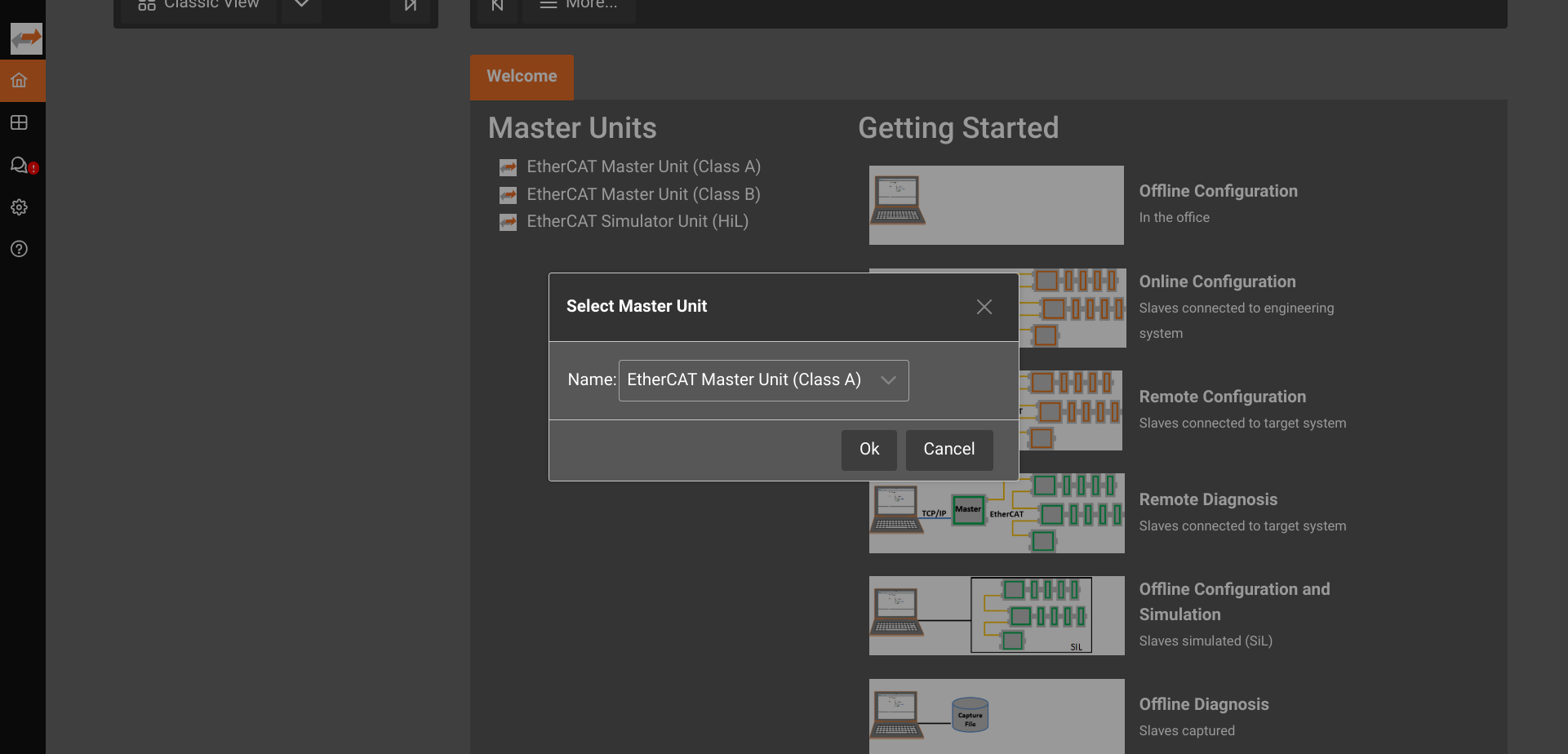 Select Master Dialog