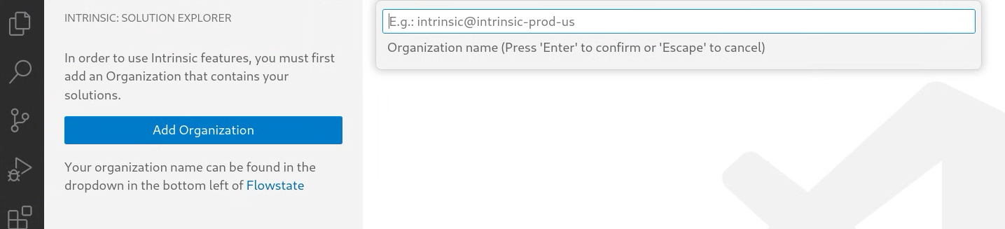 Enter cloud Organization name