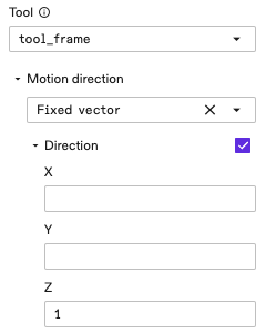 Fixed vector setting