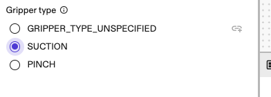 Select gripper type