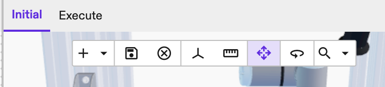 Initial and execute tabs