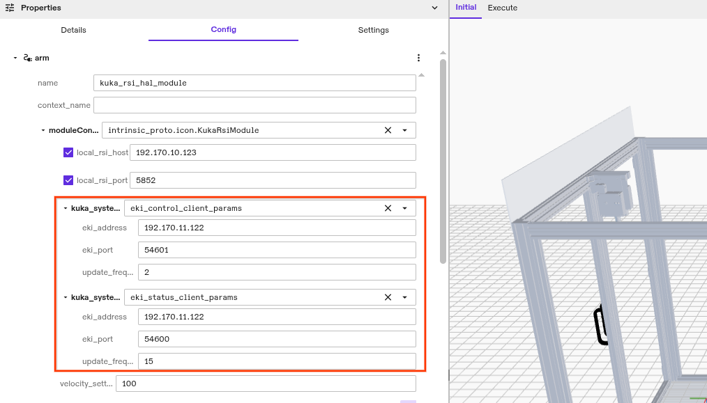 DIO configuration via GUI