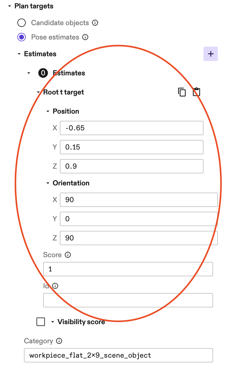 Example pose estimate