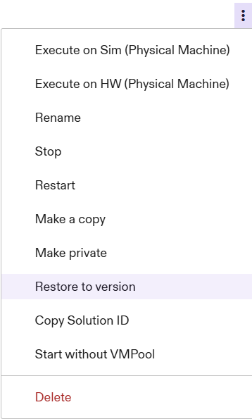 Portal Restore Version