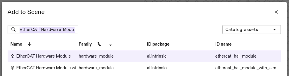 Search for EtherCAT hardware module