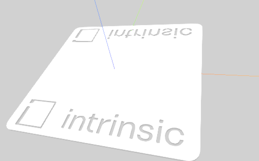 Object with a finite symmetry about the X-axis