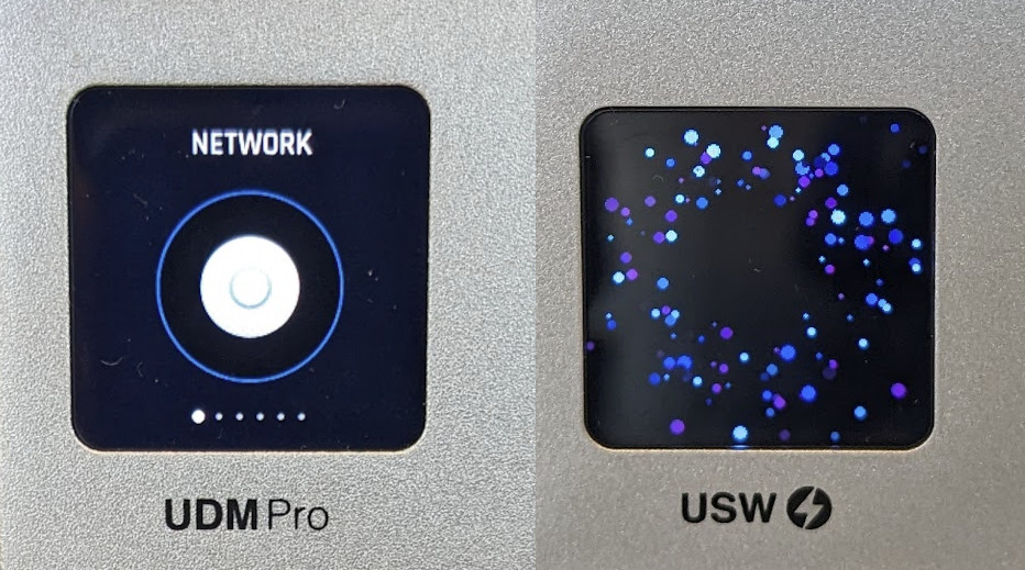 UniFi display when connected