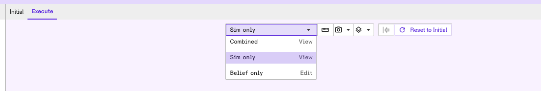 View simulator world model